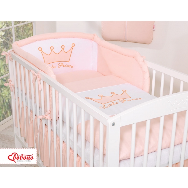 Für Babybett Bettwäsche Set 2-tlg - Little Prince/Princess puderrosa
