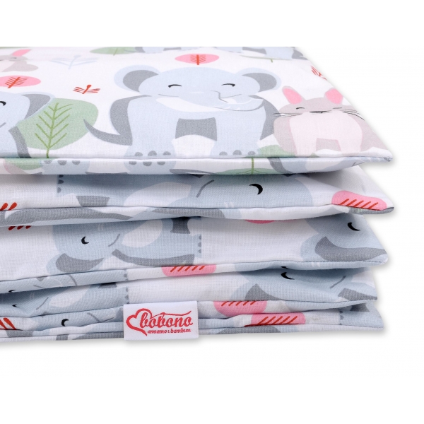 Babybett Bettwäsche Set 2-tlg - lustige Elefanten