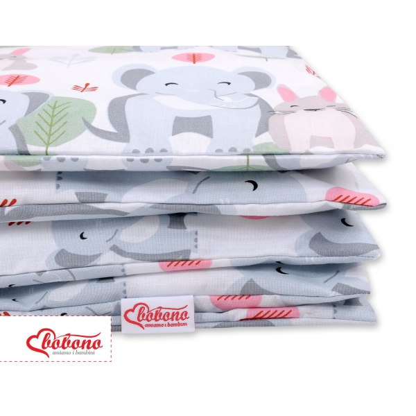 Babybett Bettwäsche Set 2-tlg - lustige Elefanten