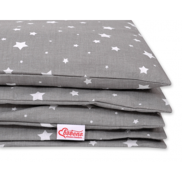 Babybett Bettwäsche Set 2-tlg - mini Sternchen weiß