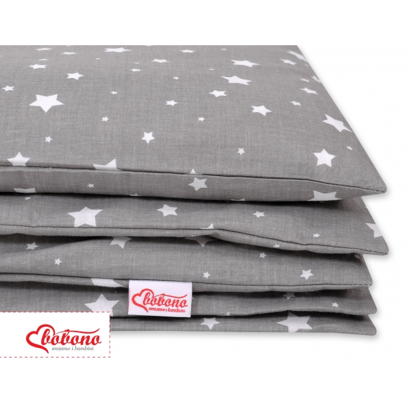 Babybett Bettwäsche Set 2-tlg - mini Sternchen weiß