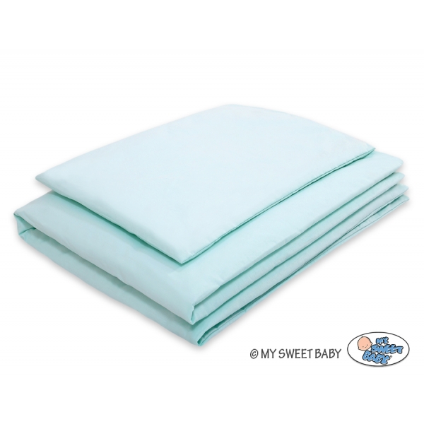 Babybett Bettwäsche Set 2-tlg - minze