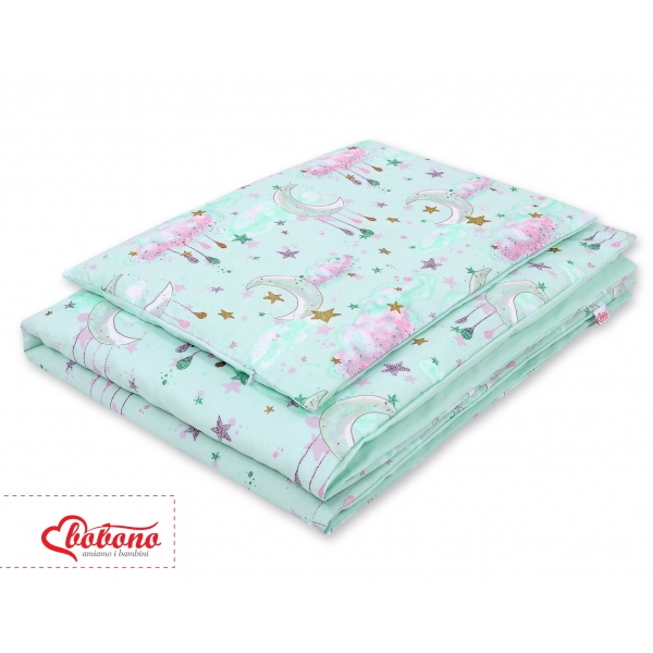 Babybett Bettwäsche Set 2-tlg - Monde minze