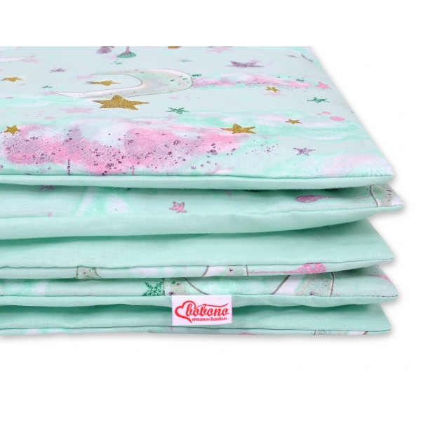 Babybett Bettwäsche Set 2-tlg - Monde minze