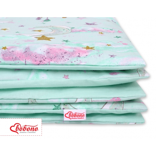 Babybett Bettwäsche Set 2-tlg - Monde minze