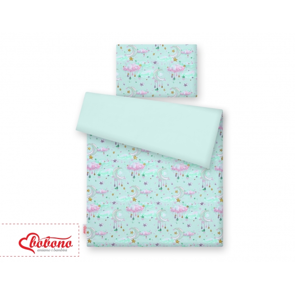 Babybett Bettwäsche Set 2-tlg - Monde minze
