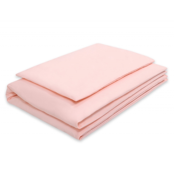 Babybett Bettwäsche Set 2-tlg - puderrosa