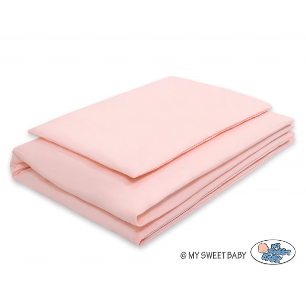 Babybett Bettwäsche Set 2-tlg - puderrosa
