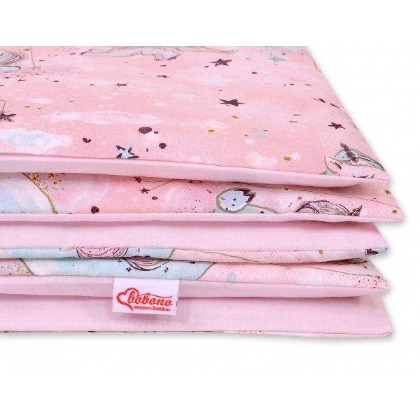 Babybett Bettwäsche Set 2-tlg - unicorn rosa
