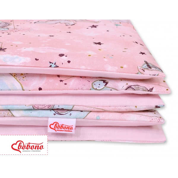 Babybett Bettwäsche Set 2-tlg - unicorn rosa