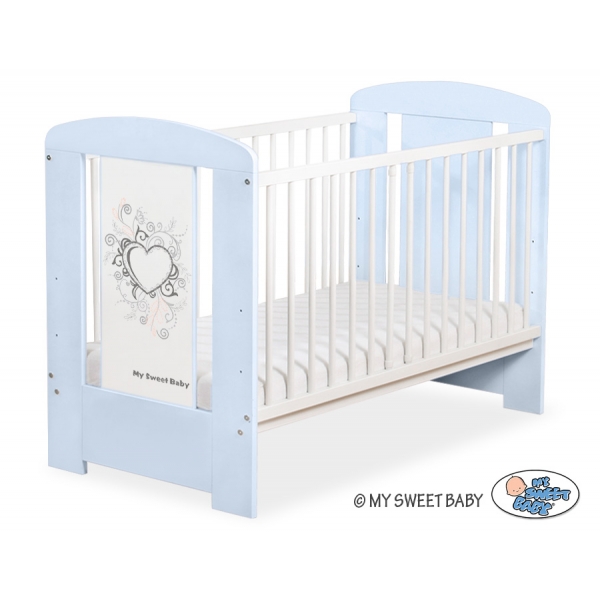 Babybett Blau 120x60cm Chic nr 5010-03-1