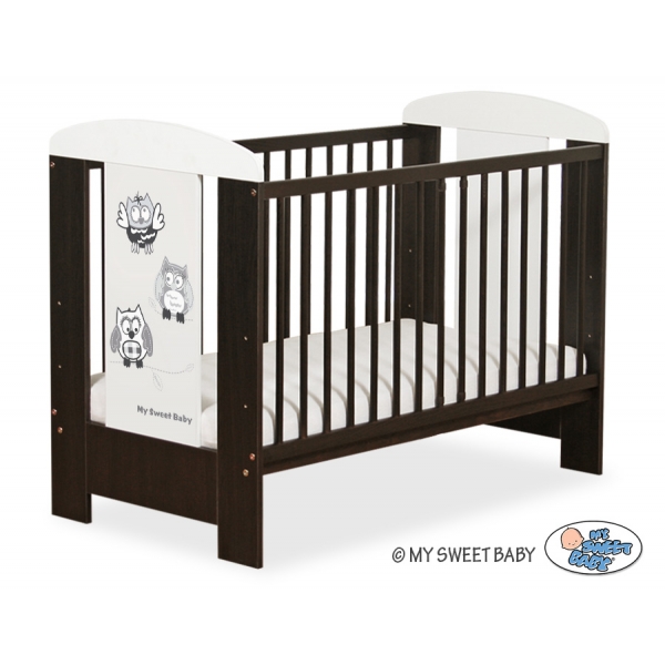 Babybett Braun 120x60cm Eulen 5017-04-430