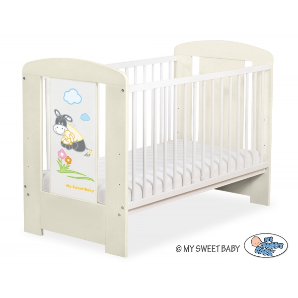 Babybett Creme 120x60cm Esel Luca nr 5011-10-816