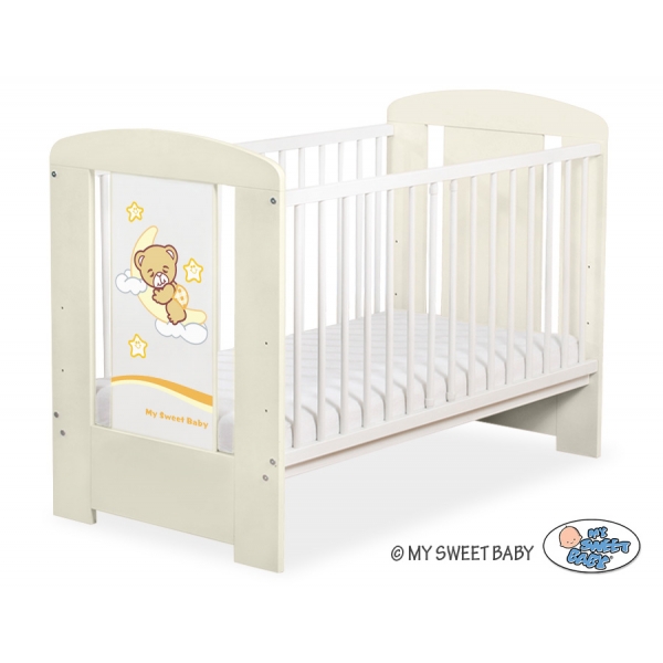 Babybett 120x60cm Gute Nacht Creme