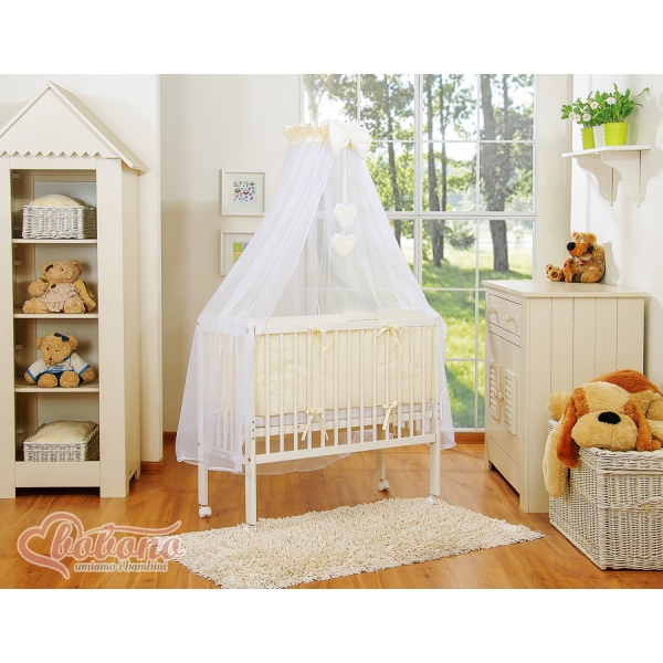 Babybett 40x90 cm mit Bettwäsche Set