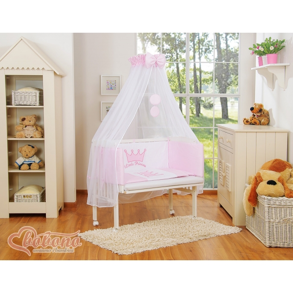 Babybett Boxspring Komplettset mit Matratze und Bettwäsche