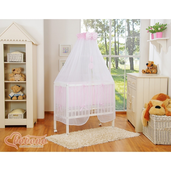 Babybett für Elternbett mit Bettwäscheset in Rosa Princess