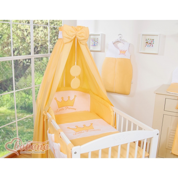 Babybett Himmel aus Baumwolle - Little Prince/Princess Pfirsich