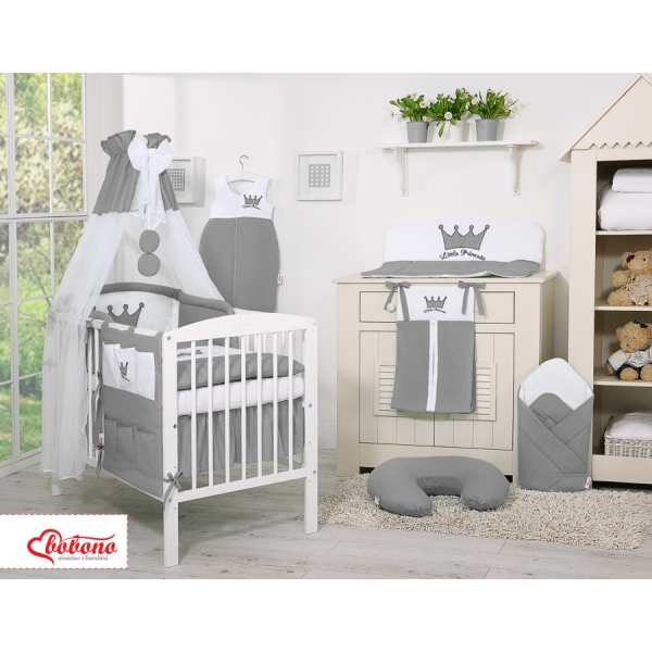 Babybett Himmel aus Chiffon - Little Prince/Princess anthrazit