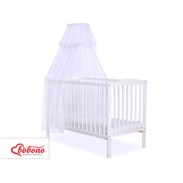 Babybett Moskitonetz aus Chiffon -  weiß