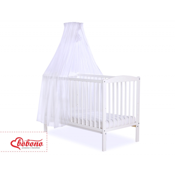 Babybett Moskitonetz aus Chiffon -  weiß