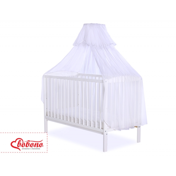 Babybett Moskitonetz aus Chiffon -  weiß