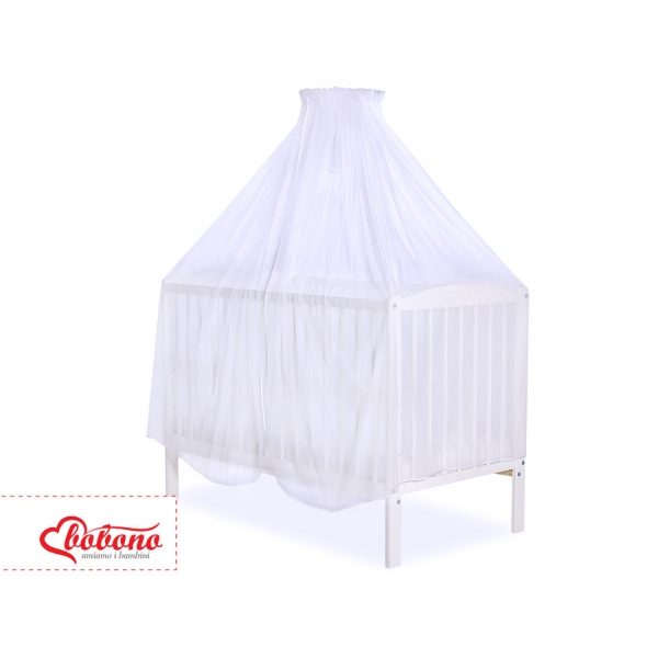 Babybett Moskitonetz aus Chiffon -  weiß