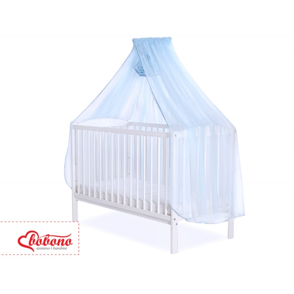 Babybett Moskitonetz aus Chiffon - blau