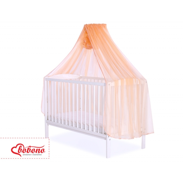 Babybett Moskitonetz aus Chiffon - pfirsich