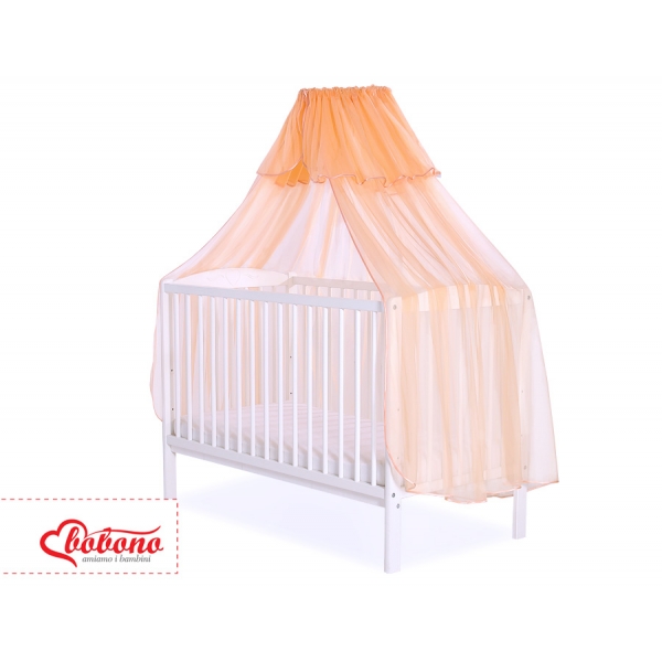 Babybett Moskitonetz aus Chiffon - pfirsich