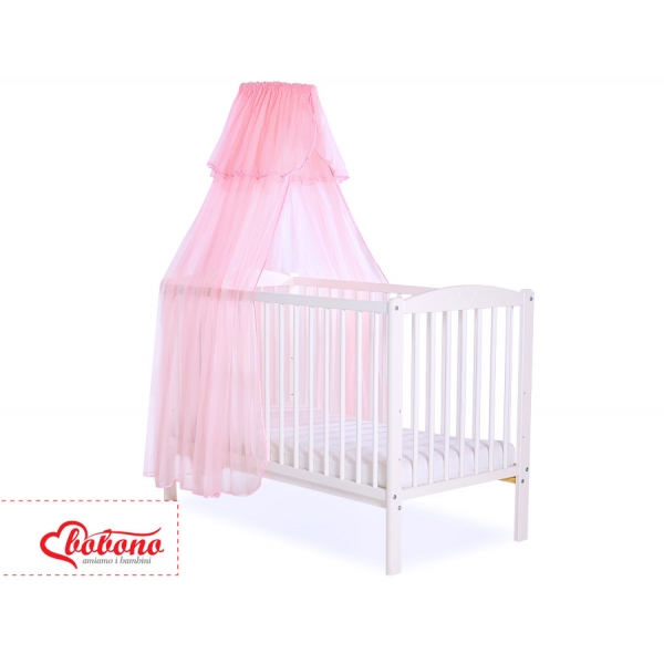 Babybett Moskitonetz aus Chiffon - rosa