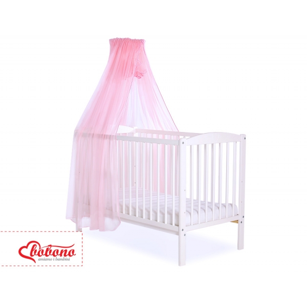 Babybett Moskitonetz aus Chiffon - rosa
