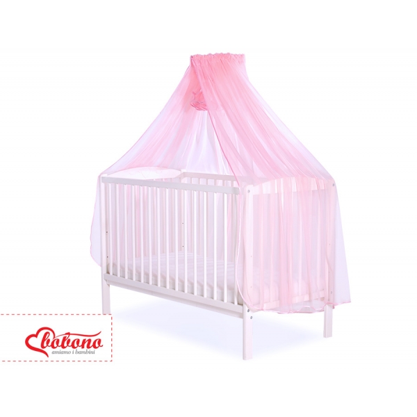 Babybett Moskitonetz aus Chiffon - rosa