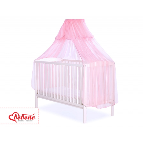 Babybett Moskitonetz aus Chiffon - rosa