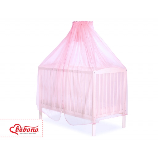 Babybett Moskitonetz aus Chiffon - rosa