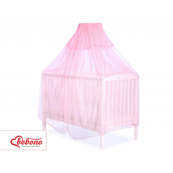 Babybett Moskitonetz aus Chiffon - rosa