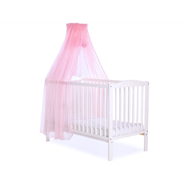 Babybett Moskitonetz aus Chiffon - rosa