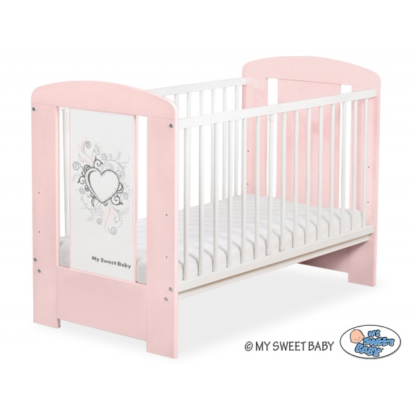 Babybett Puder Rosa 120x60cm Chic