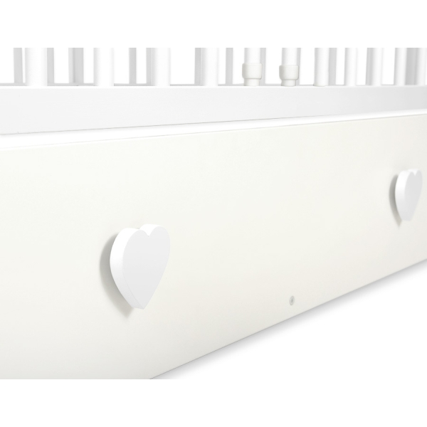 Babybett Schublade MAXI - Herzen