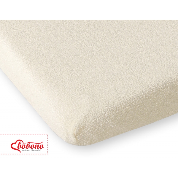 Babybett Spannbettlaken aus Frottee 140x70cm - Creme