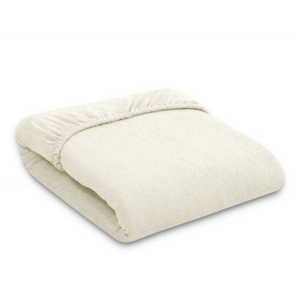 Babybett Spannbettlaken aus Frottee 140x70cm - Creme
