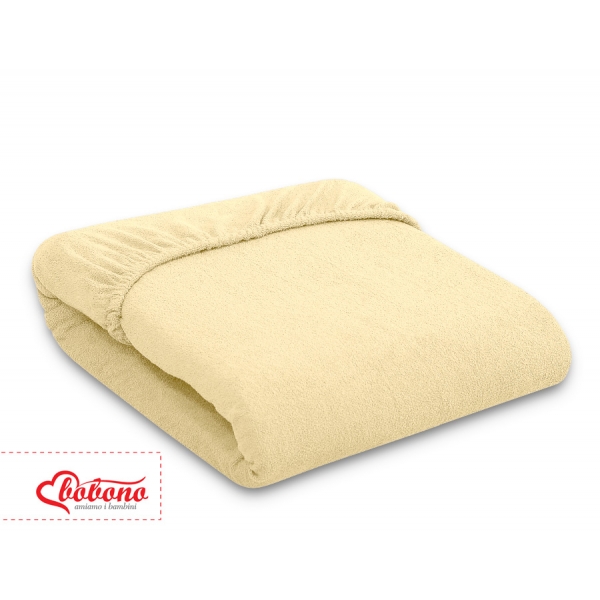 Babybett Spannbettlaken aus Frottee 140x70cm - Gelb