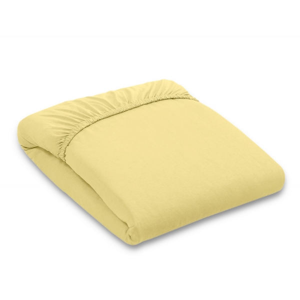 Babybett Spannbettlaken aus jersey 120x60cm - Gelb
