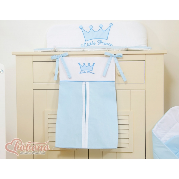 Babybett Windelntasche - Little Prince/Princess blau