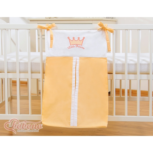 Babybett Windelntasche - Little Prince/Princess pfirsich