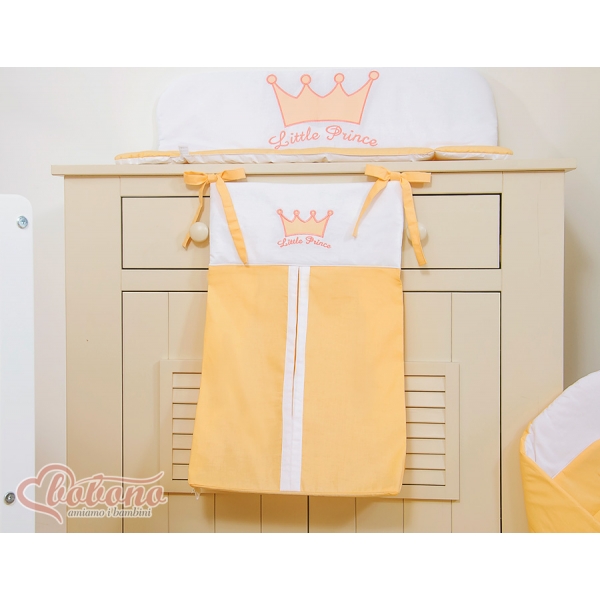 Babybett Windelntasche - Little Prince/Princess pfirsich