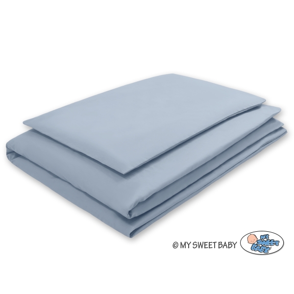 Babybett Bettwäsche Set 2-tlg- pastellblau