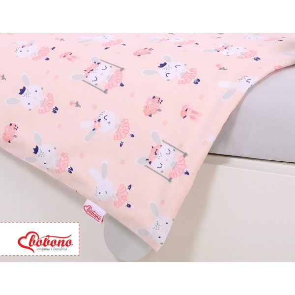 Babybettwäsche Set 5-tlg mit Moskitonetz - Ballerinen rosa