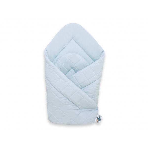 Babydecke Babyhörnchen gesteppt - blau
