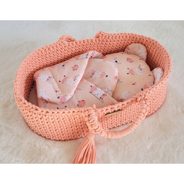 Babyhörnchen für Puppen mit Kissen - Ballerinen rosa